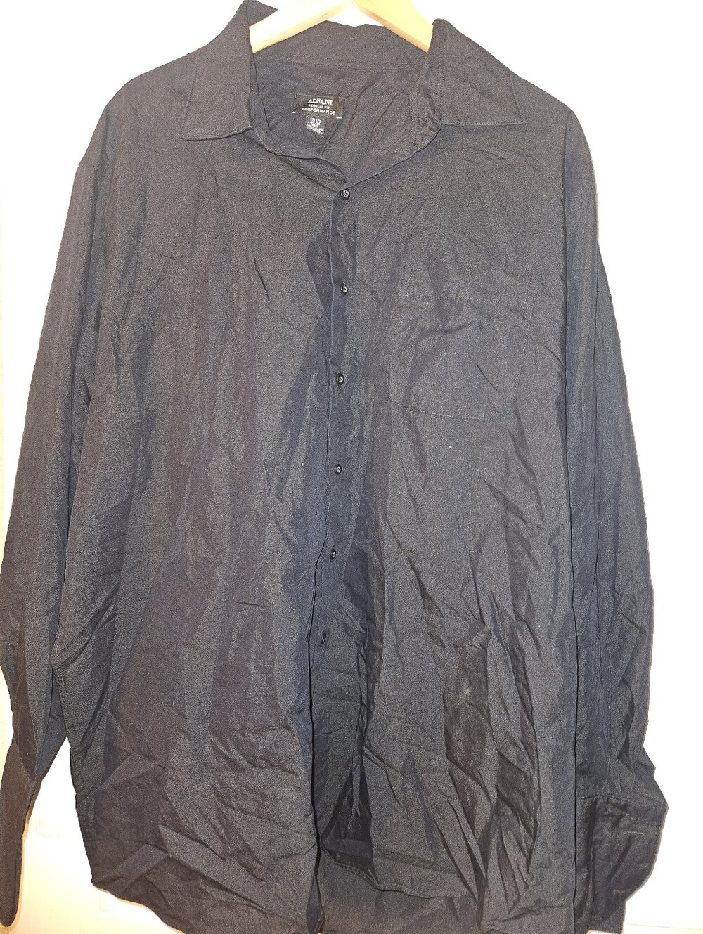 Alfani Men's Black Lightweight Button-Front Shirt